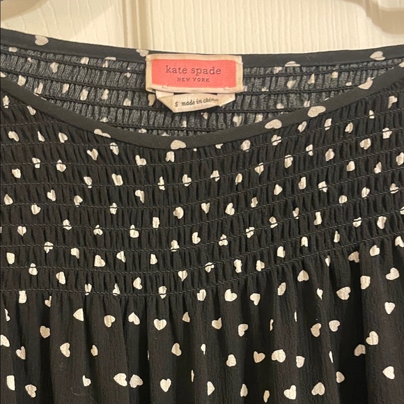 Kate Spade Black Blouse with White Dots - Picture 2 of 7
